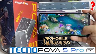 Tecno Pova 5 Pro 5G || Mobile Legends: Bang Bang GAME TEST | MAX SETTINGS!