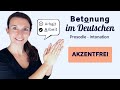 Korrekte Aussprache: Die Wortbetonung im Deutschen - Akzentfrei & natürlich Deutsch sprechen