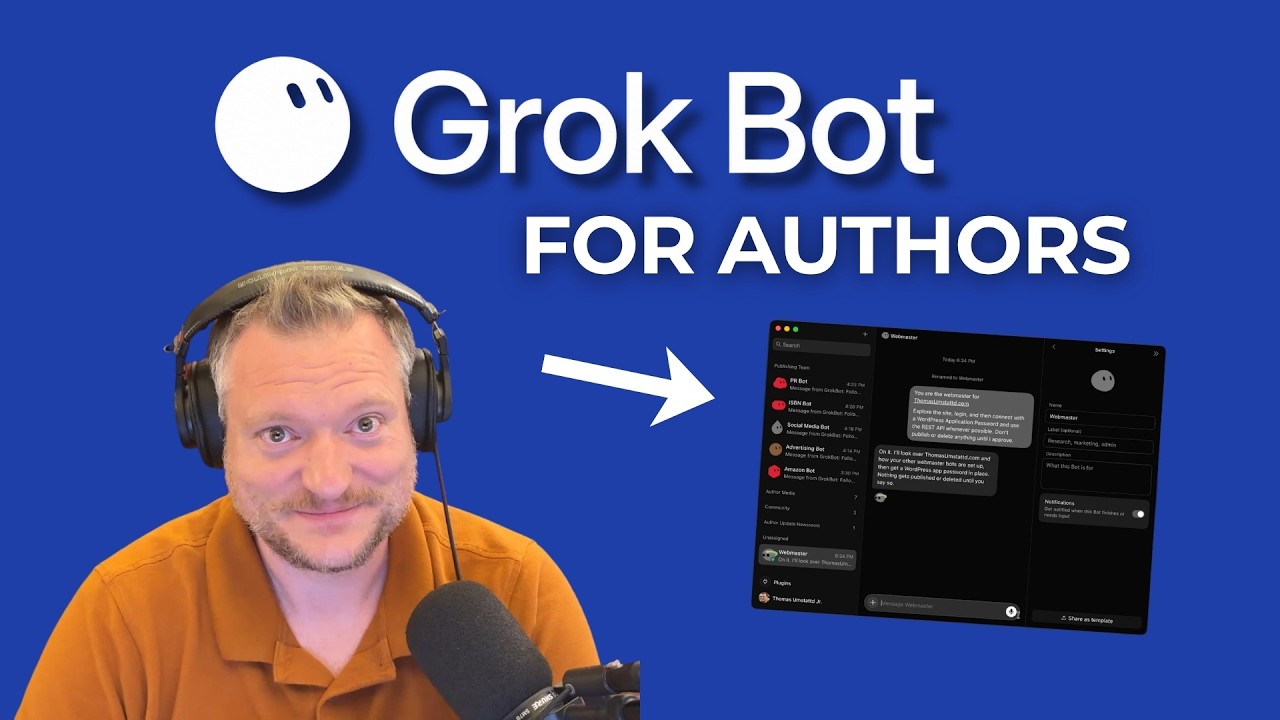 Get More Time to Write by Using a Grok Bot