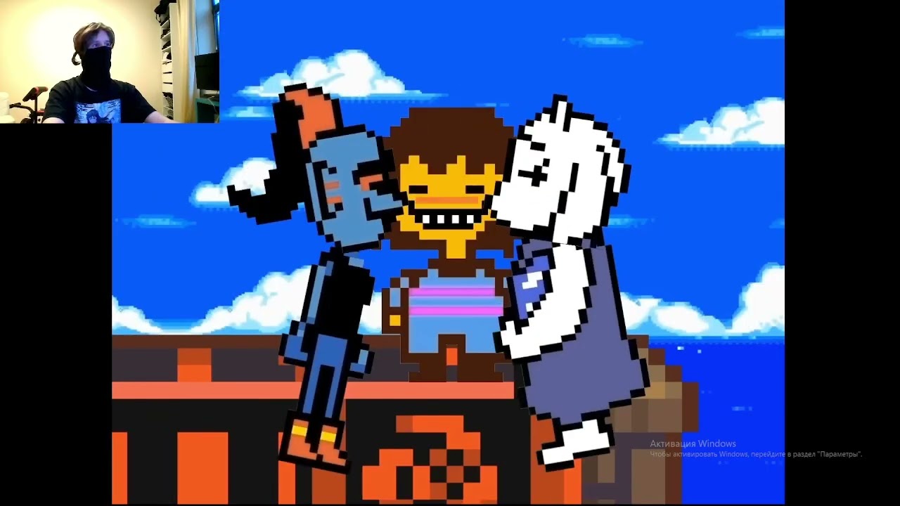 моя первая реакция "андертейл что будет если открыть подарки"