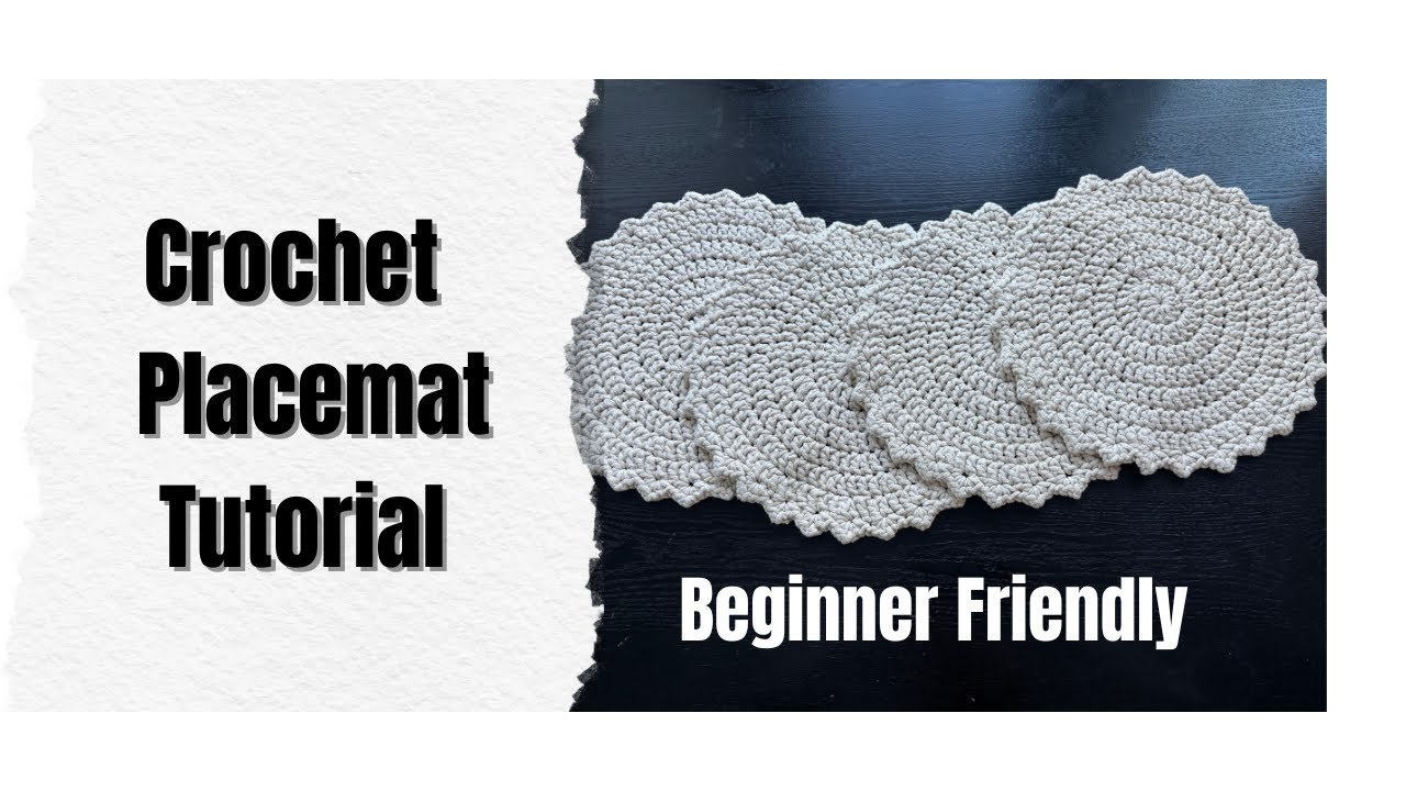 Easy Beginner-Friendly Crochet Placemat Tutorial - YouTube
