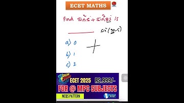 ECET 2025 Maths Guide | How to Score High & Get the Best Rank! 🚀 | Q-177 Explained