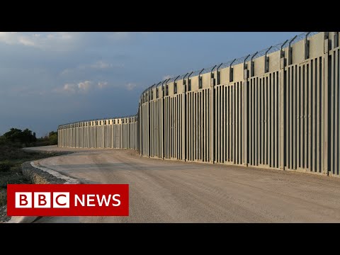 Greece installs fence and surveillance system on its border with Turkey - BBC News