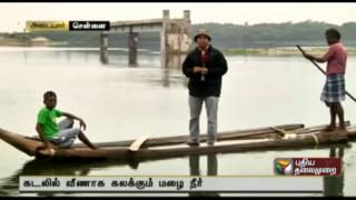 A report from Adyar estuary on water going waste, ending into the sea