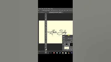 🔥 create TRANSPARENT Signature in Photoshop | Photoshop Tutorial #Shorts