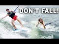 EXCHANGE STUDENTS TRY SURFING for the first Time!
