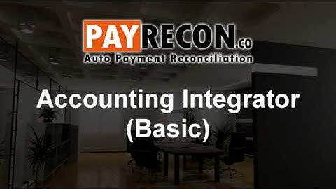 PayRecon SQL Accounting Integrator Basic 2020