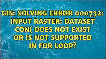 Solving ERROR 000732: Input Raster: Dataset Con( does not exist or is not supported in for loop?