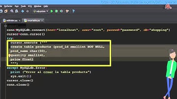 26.- Curso de PyQT. Crear tabla con un script Python.