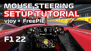 [F1 22] Mouse Steering Tutorial - vjoy + FreePIE