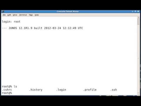 Junos Basics -- Logging in as Root
