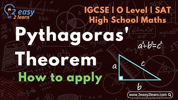 Pythagoras Theorem | O Level | IGCSE | MATRIC | FSc | SAT Maths USA