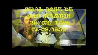 Video thumbnail of "GRAL JOSE DE SAN MARTIN JOSE CORRENTINO ( en un caballito blanco)"