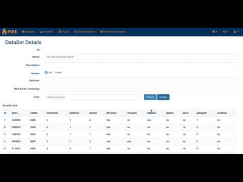 Creating Datasets In Sparkflows