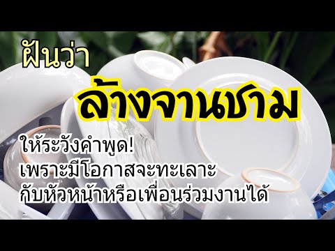 ฝันว่าล้างจานชาม - ทำนายฝันว่าล้างถ้วยชาม(พร้อมเลขเด็ด)
