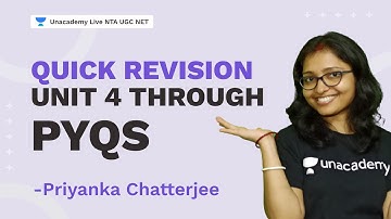 Quick Revision Unit 4 through PYQs | UGC NET CS | Priyanka Chatterjee | NTA UGC NET | Unacademy Live