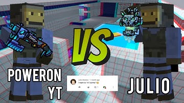 PowerOn YT VS Julio | Pixel Gun 3D 1v1