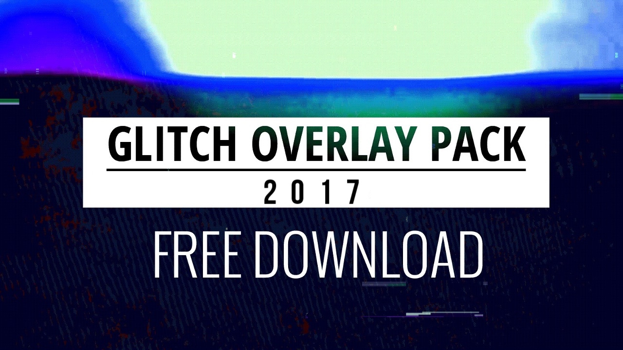 10 Glitch Overlays Pack Transitions for Sony Vegas & After Effects 2017