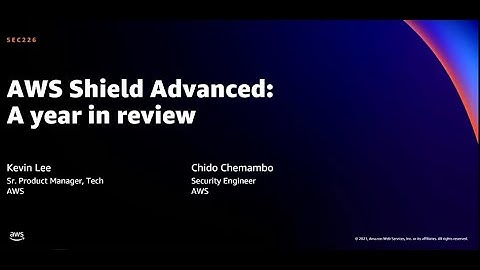 AWS re:Invent 2021 - {New Launch} AWS Shield: Automated layer 7 DDoS mitigation