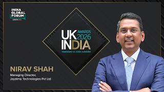 Nirav Shah, Managing Director, Jayatma Technologies Pvt Ltd at UK-India Awards 2026