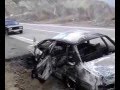 Машина сгорела на трассе Ашильта Чирката