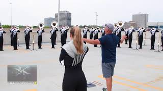 The Phantom Regiment  Parking Lot WarmUp (Detroit)  2018