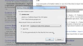 How To Export RIS From Google Scholar Using EndNote