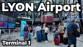 LYON Airport 🇫🇷 | ✈️ Terminal 1 Walking Tour in 4K