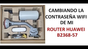Cambiar el nombre y la contraseña wifi del router B2368-57