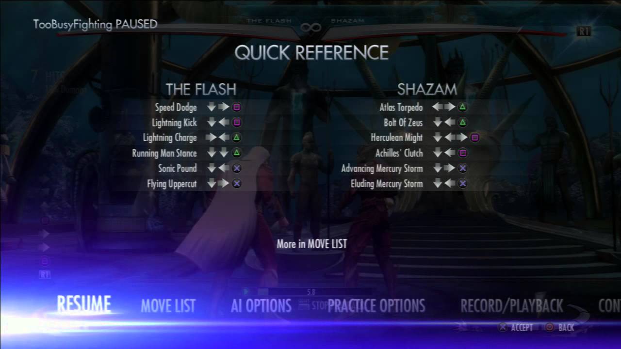 Injustice Gods Among Us The Flash Combos Youtube