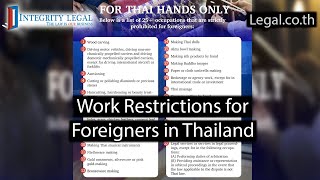 Foreign "Lawyers" and "Visa Agents" Remain Illegal in Thailand?