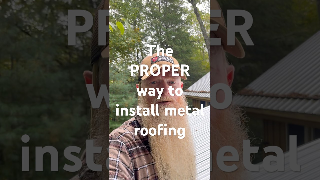 Правильный способ установки металлической кровли 