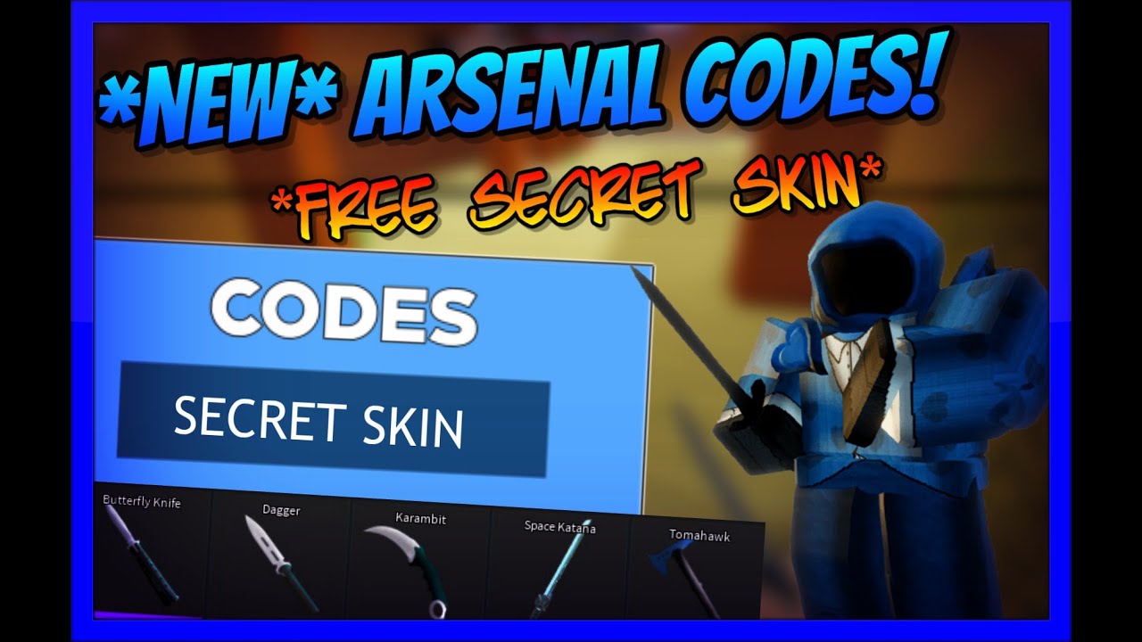 All New Arsenal Codes All Working 2020 Roblox Youtube - roblox arsenal how to get butterfly knife codes for