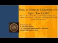 165th upkas webinar 04032023 how to manage litigation itc by fca vishal poddar ji