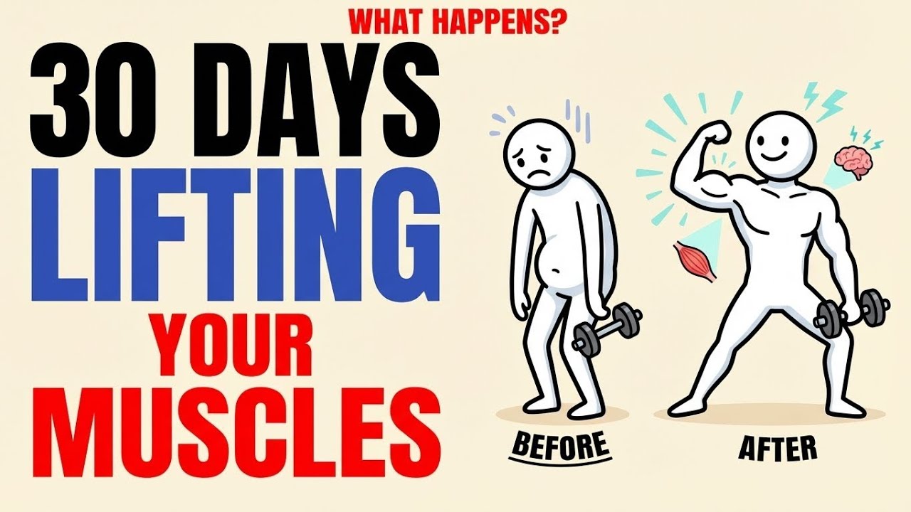 What Happens to Your Muscles If You Lift Weights for 30 Days as a Beginner?|Hypertrophy & Metabolism