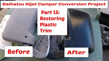 Daihatsu Hijet Camper Conversion Project Part 13: How To Restore Trim & Bumper Cherry Blossom