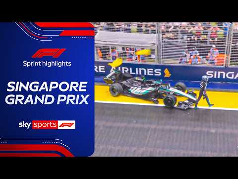 NINE DNFs as rain causes chaos in Singapore Sprint race! | Singapore Grand Prix Sprint Highlights