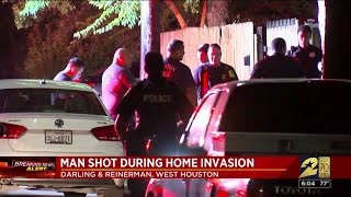 Man shot during home invasion