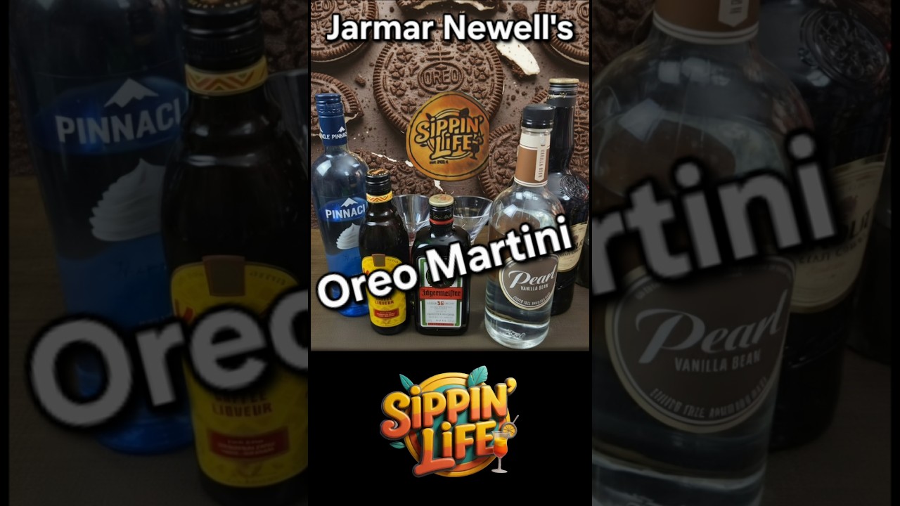 We make an Oreo Martini! x2 #shorts #cocktails #martini #kahlua #irishcream #vodka
