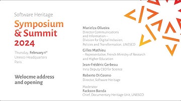 Symposium 2024 - Welcome address and opening