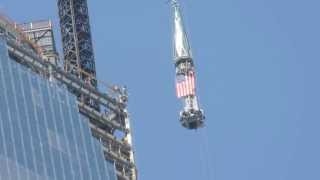 Freedom Tower Spire Lift 05/02/2013