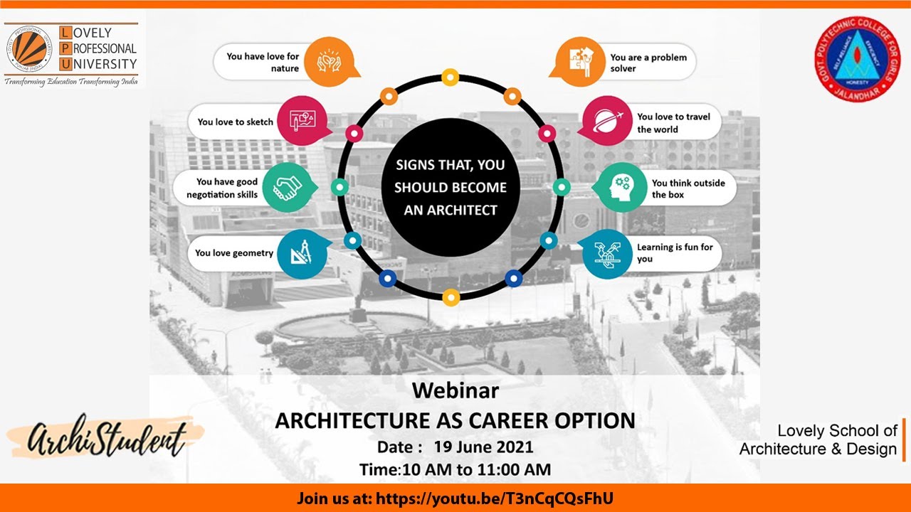 Architecture as a Career Option I Bachelors in Architecture I Lecture