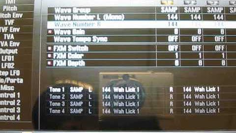 Roland Fantom-G Creating a Patch from a Sample.