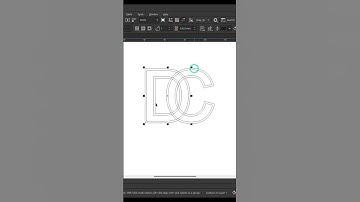 DC Logo design in corelDRAW #artwork #coreldrawtutorial #artshorts #logo