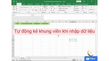 Tự động kẻ khung viền khi nhập dữ liệu