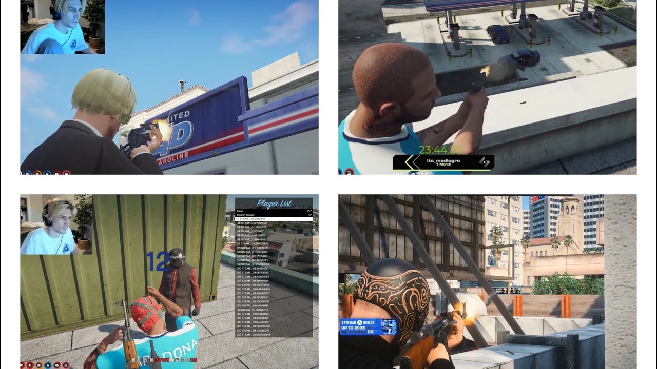 5 на 5 в Маленьком Сеуле заканчивается поражением 5 GG и 3 CG (все точки зрения) | GTA RP NoPixel...