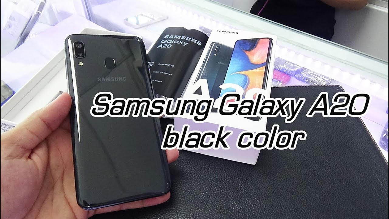Samsung Galaxy A20 black color