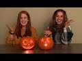 7 minutes of me and abbie gagging at pumpkin insides | Phoebe Stallan