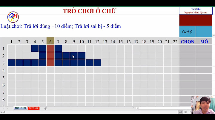 Hướng dẫn background trò chơi ô chữ