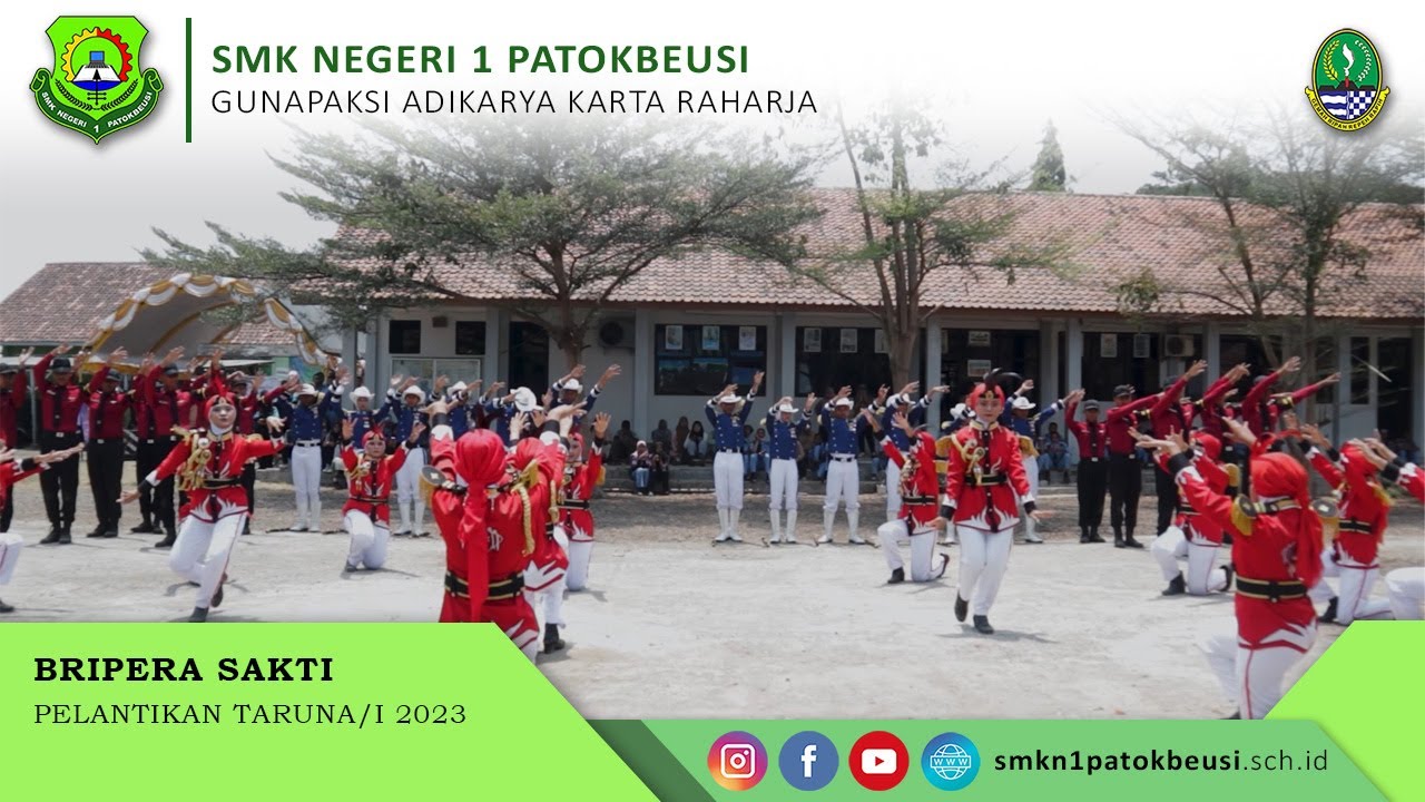 Penampilan Paskibra SMKN 1 Patokbeusi